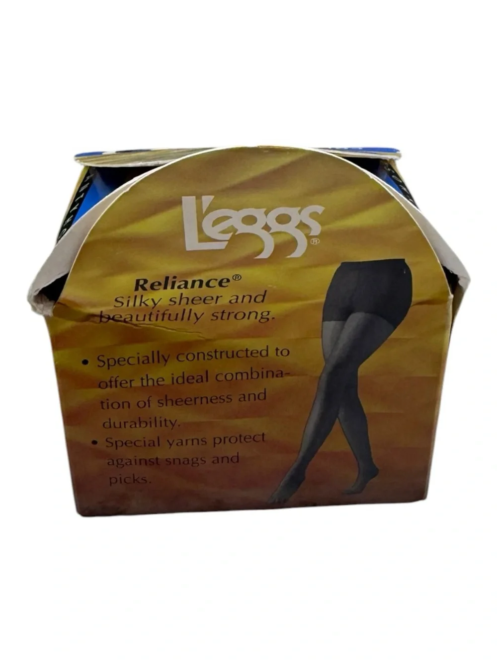 2000 L'eggs RELIANCE Control Top Enhanced Toe Off Black Size B Pantyhose; 42910
